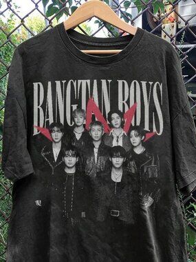 BTS Vintage Graphic Tee Retro 90s Arirang Album T-Shirt Unisex Streetwear